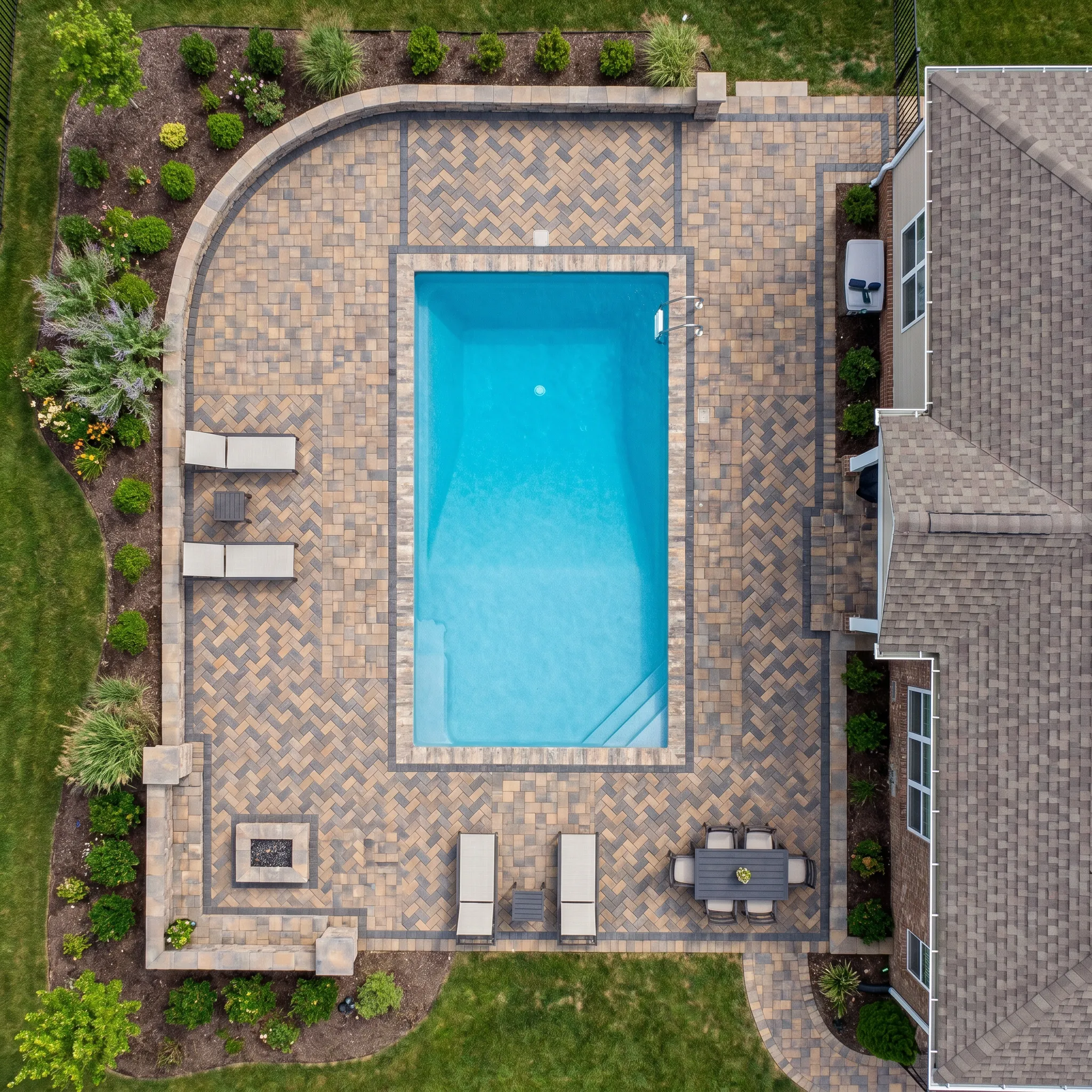 Pool deck installation in Sango, TN