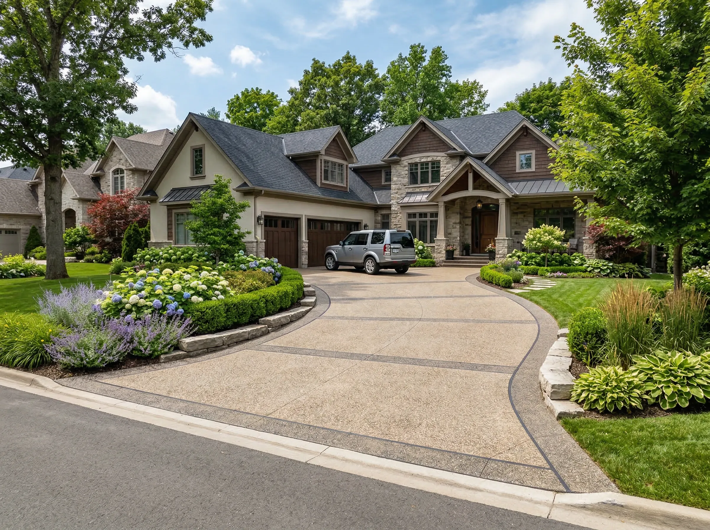 Concrete driveway construction in Clarksville, TN