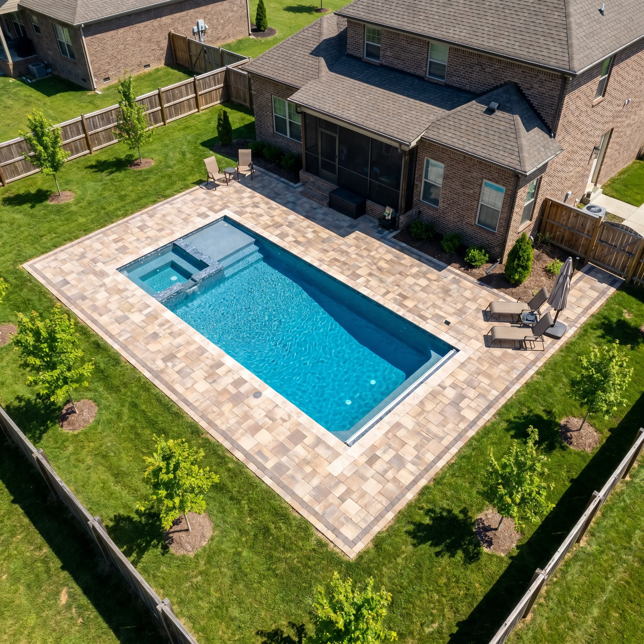 Hardscape design for pools in Clarksville, TN
