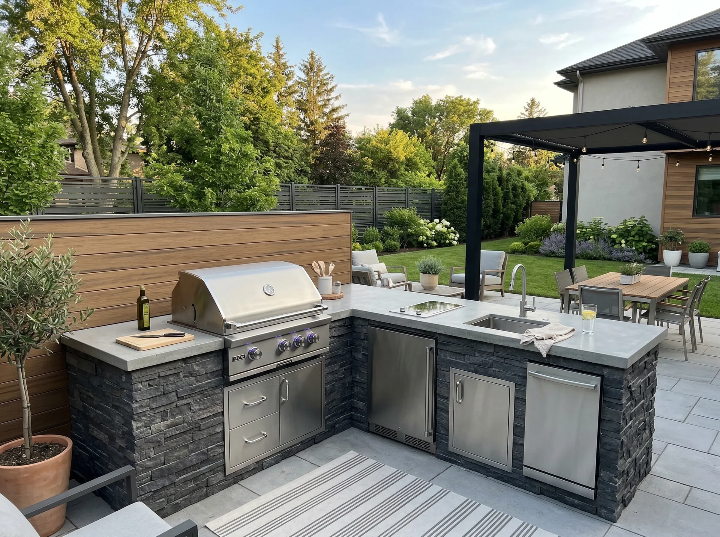 Outdoor kitchen design in Sango, TN
