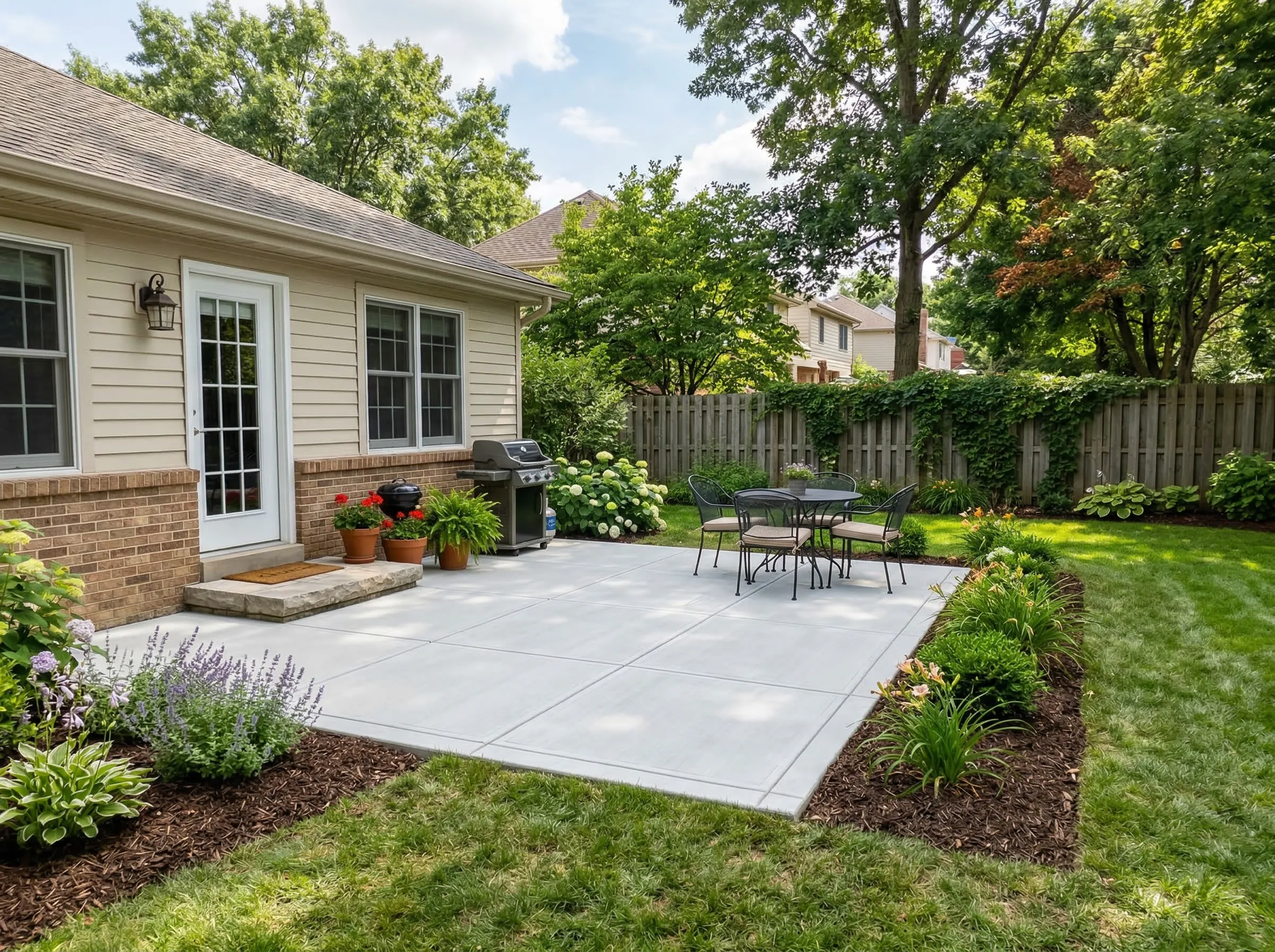 Concrete patio in Clarksville, TN