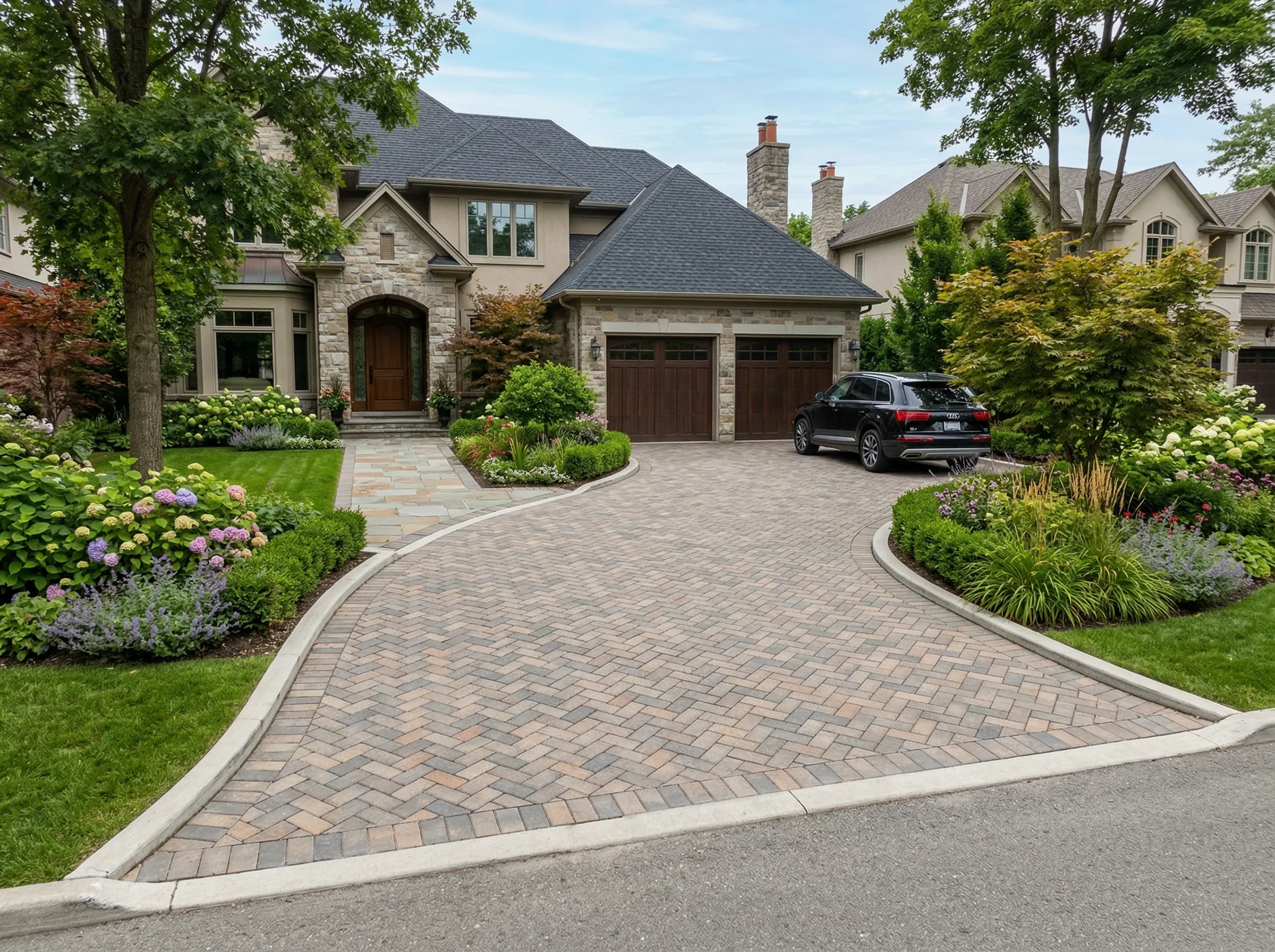 Paver driveway project in Springfield, TN