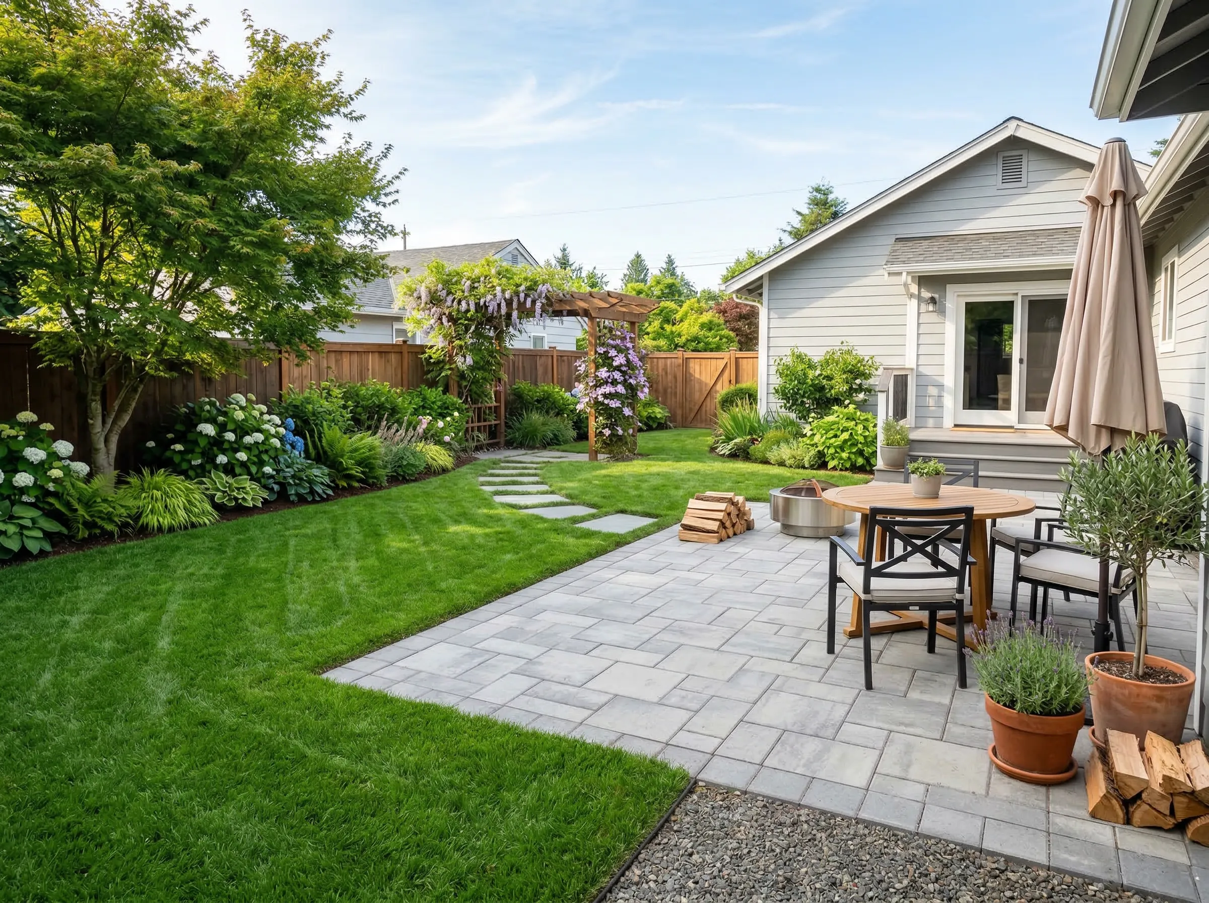 Paver patio installation in Clarksville, TN
