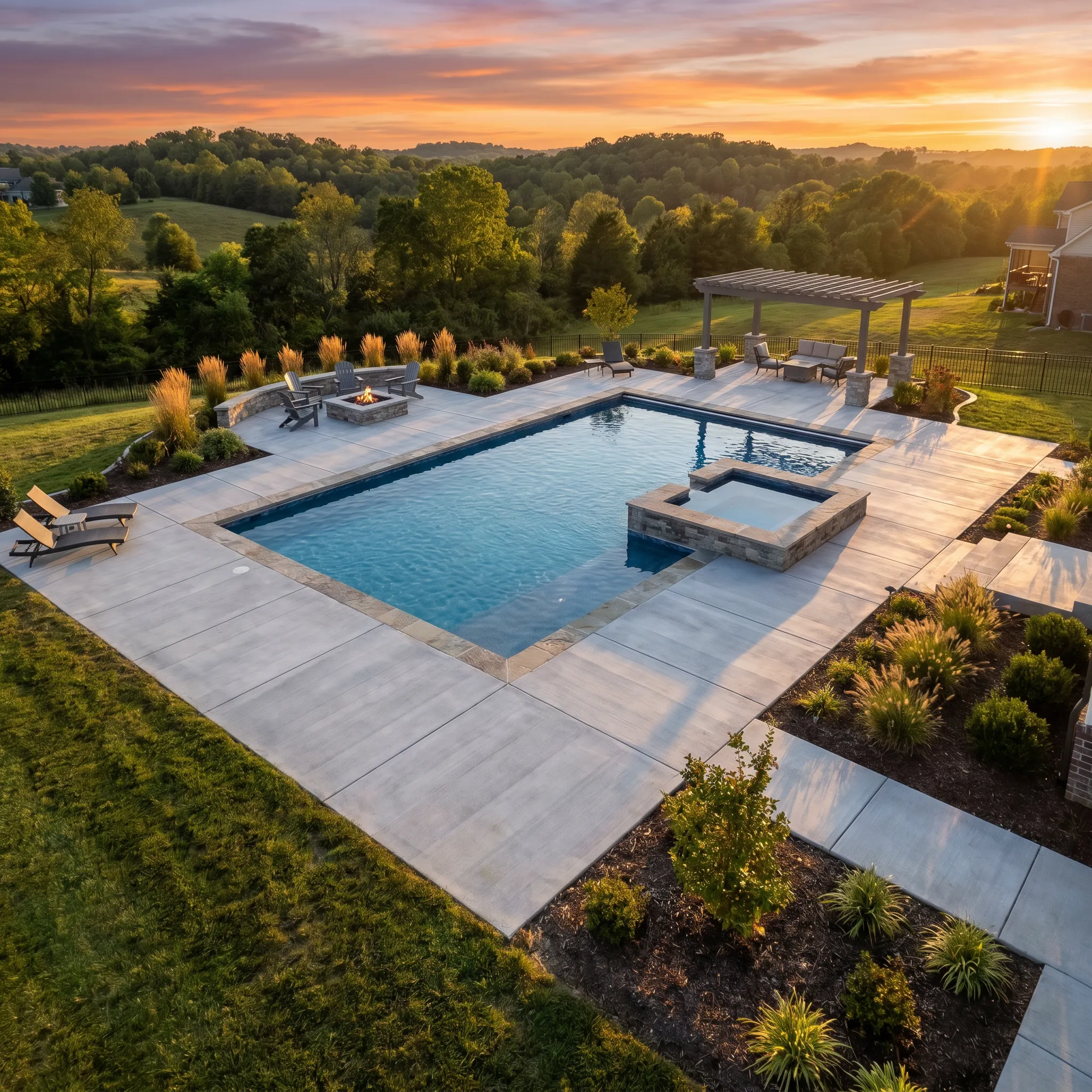 Durable pool decking by a TN contractor in Clarksville