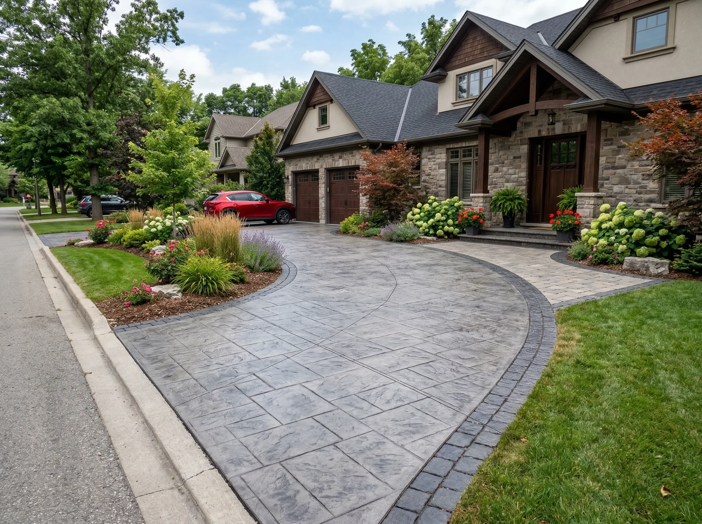 Professional hardscaping project in Rossview, TN