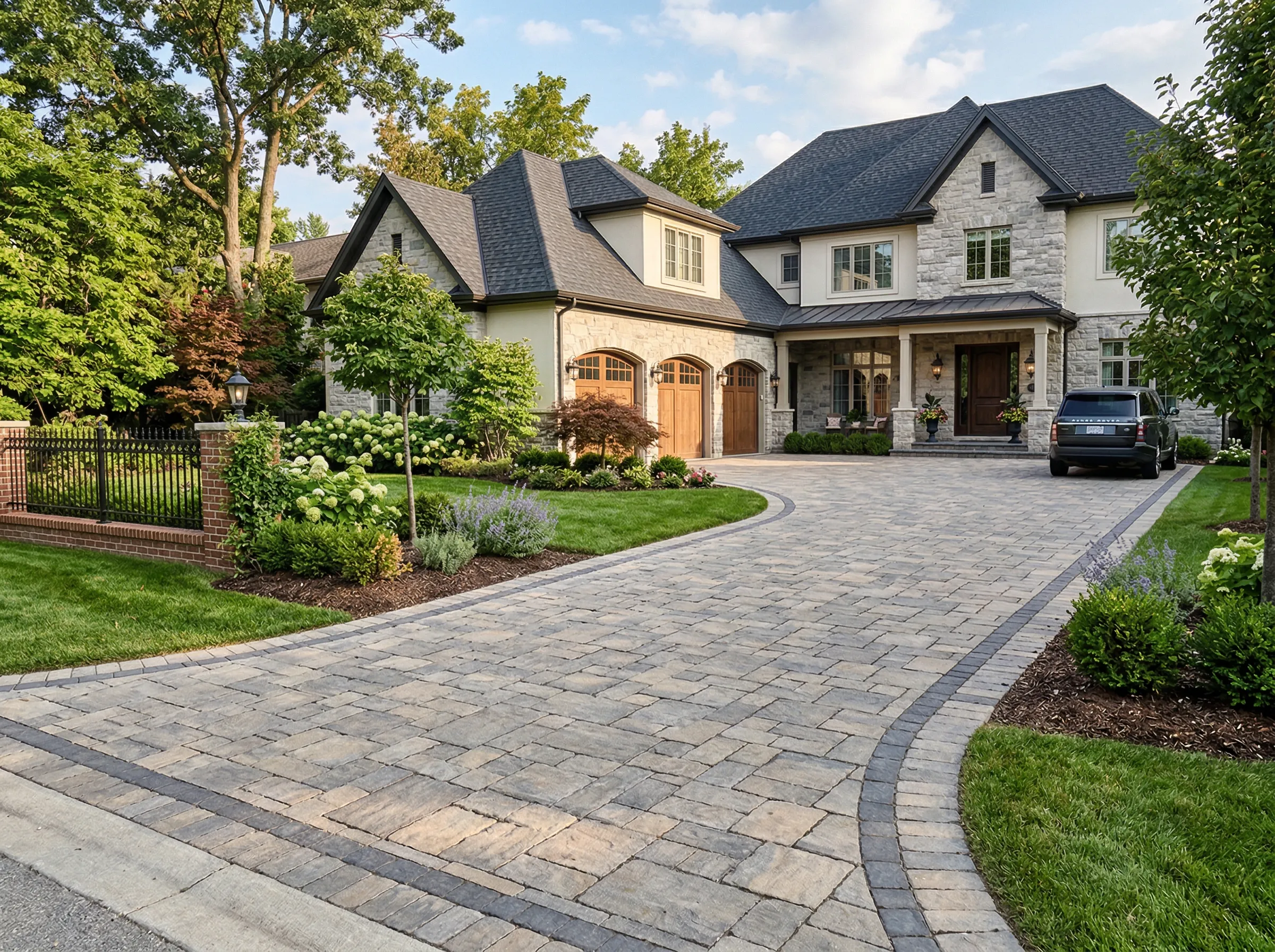 Outdoor living space hardscaping in Rossview, TN