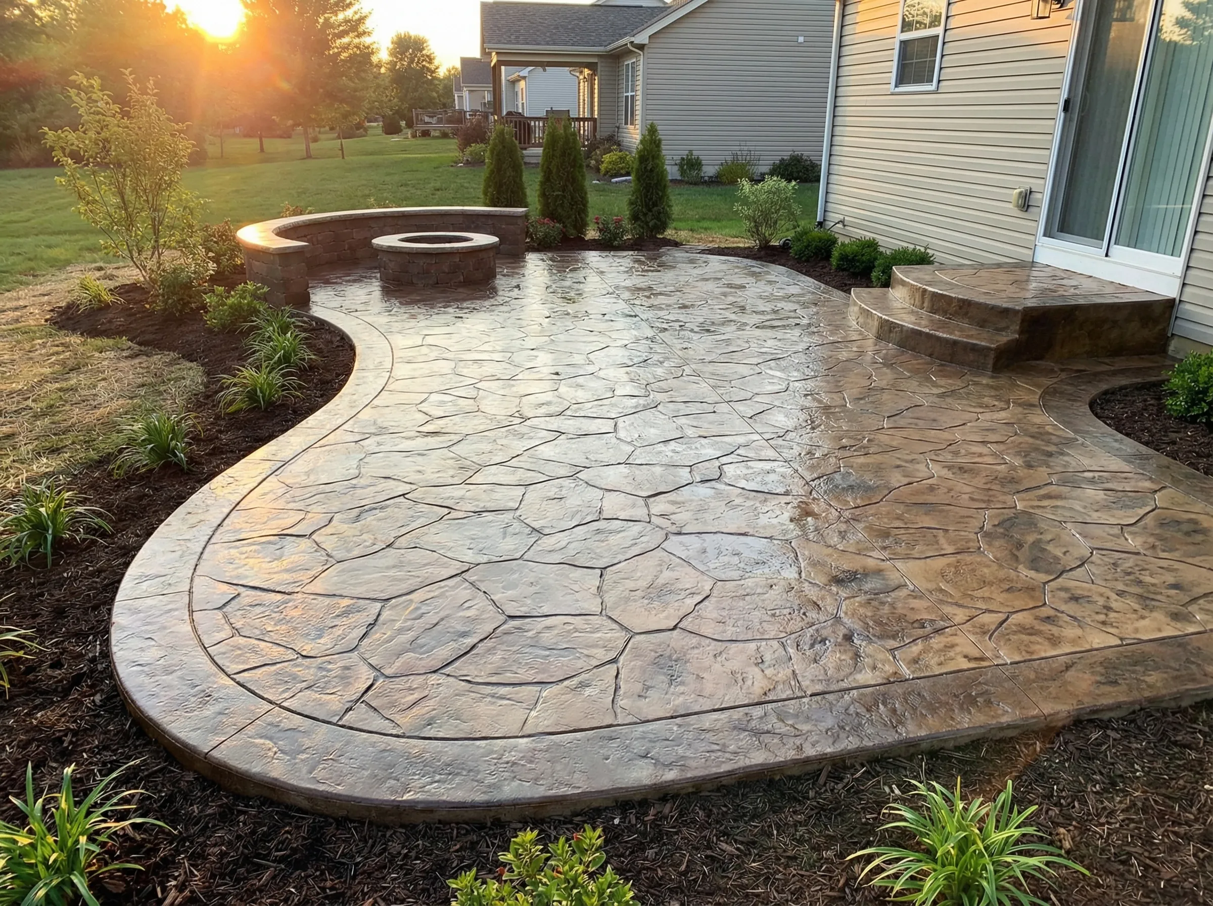 Custom hardscape design in Rossview, TN