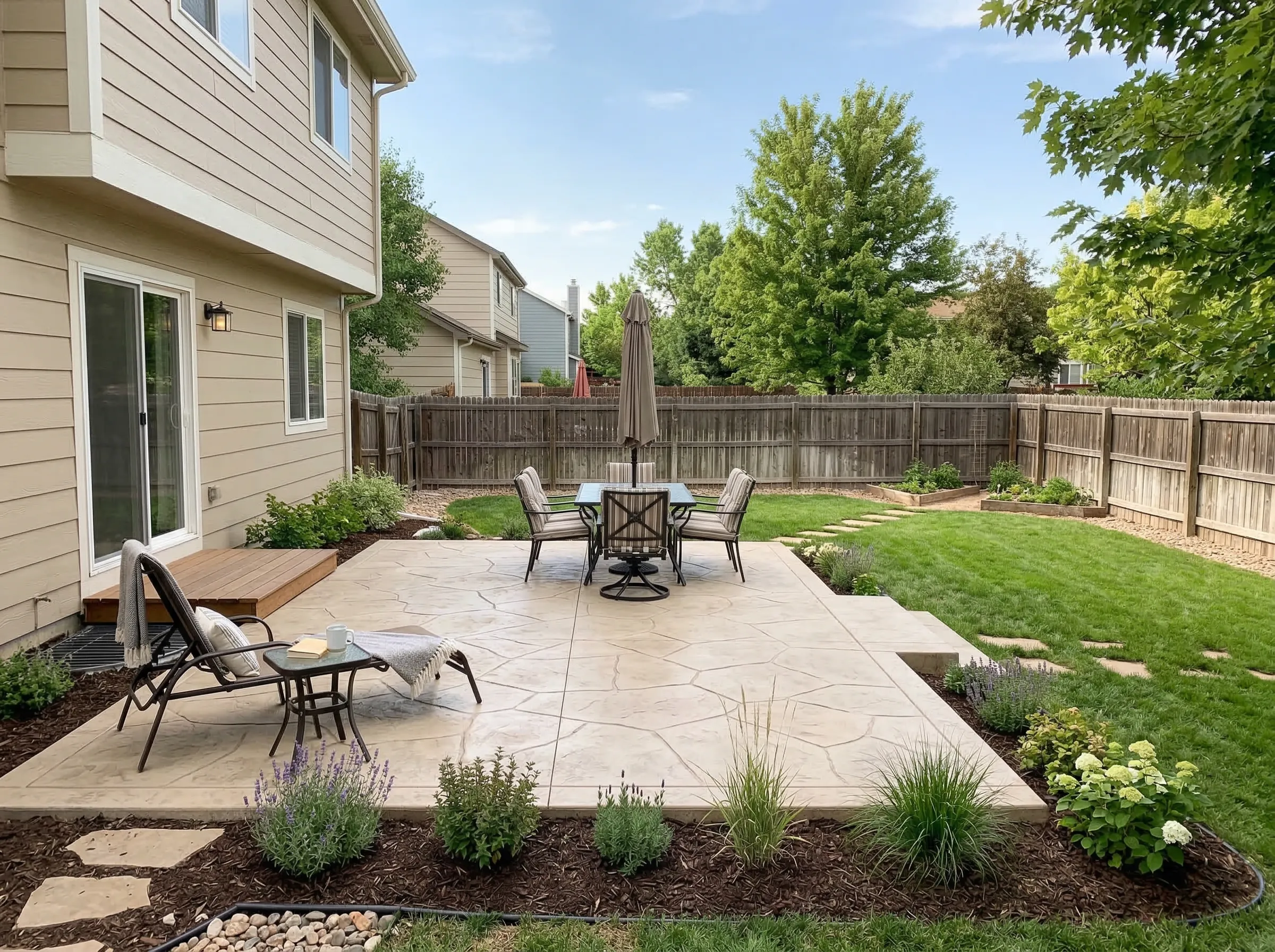 Custom walkway design and hardscaping in Rossview, TN