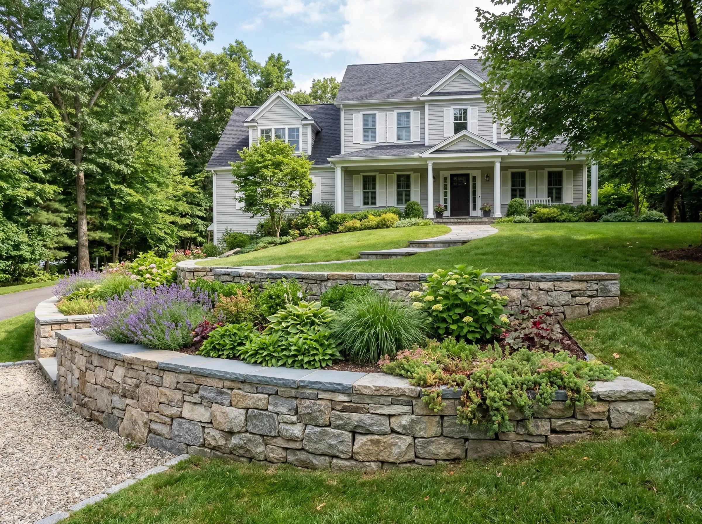 Retaining walls built in Woodlawn, TN