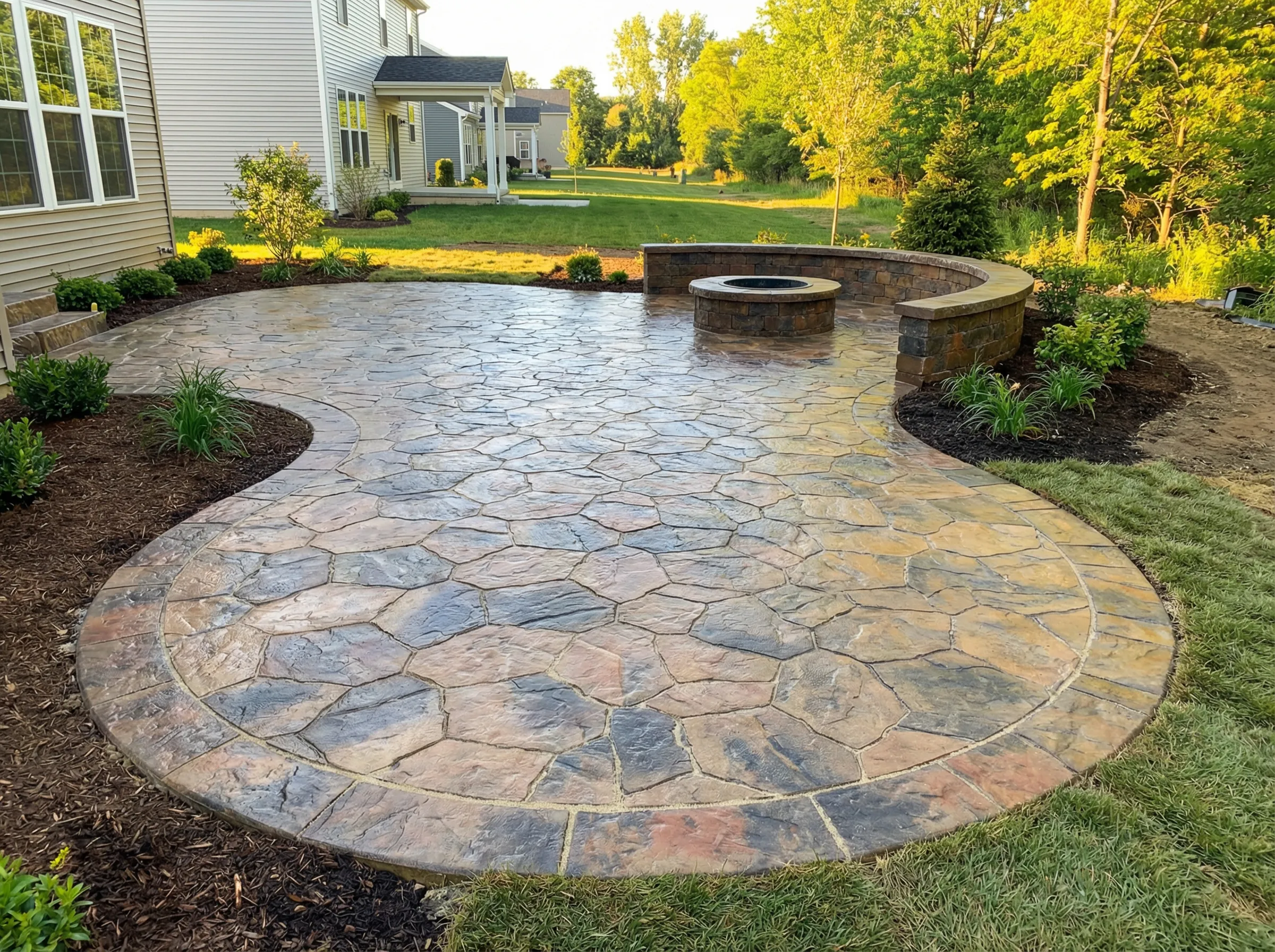 Concrete patio design in Tennessee