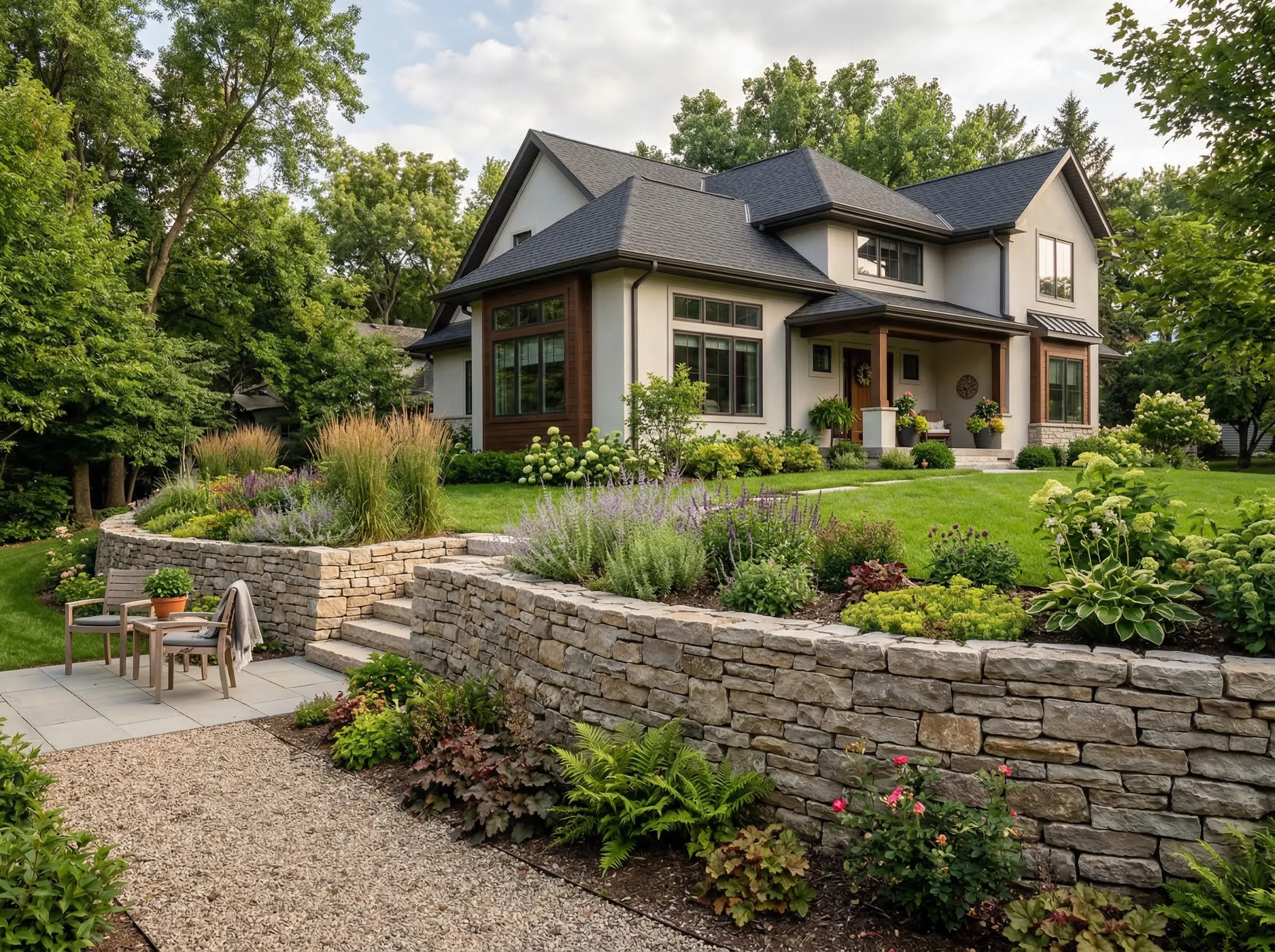 Retaining wall installation in Belle Meade, TN