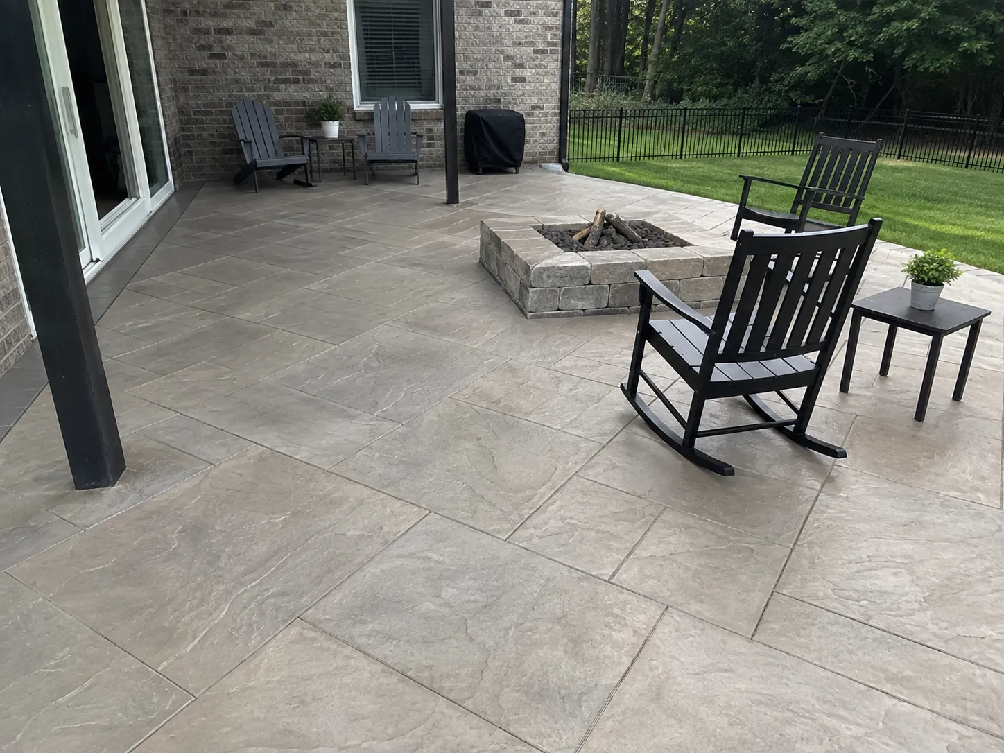 Stamped concrete driveway in Belle Meade, TN