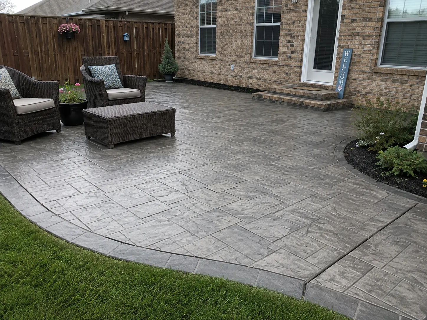 Decorative concrete finish on a Belle Meade, TN property